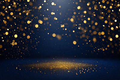 Christmas Golden light shine particles bokeh on ........ holiday