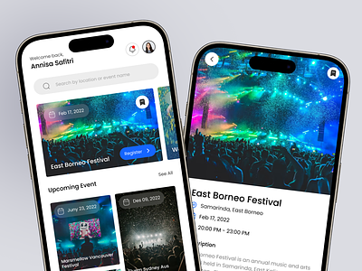 EventUS - Event Festival Mobile App [Mockup View] design event mobile ui ux