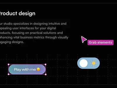 Dark Bento Grid Desing - Figue.io bento bentogrid branding design designasservice graphic design grid illustration mobileapp mockup saas service ui ux