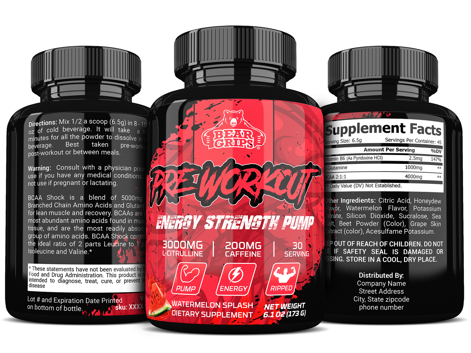 preworkout protein powder supplement label design by hasanul99 on Dribbble