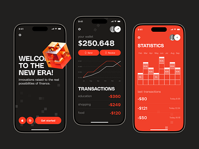 Finance mobile app app design financeapp mobileapp ui ux