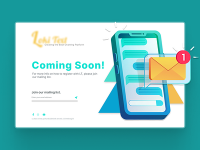 Coming Soon branding dailyui design graphic design illustration logo ui ux vector