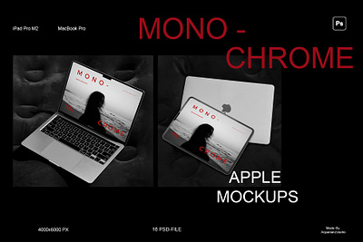 MONOCHROME DEVICE MOCKUPS SET 3d 3d mockup apple device appledevice branding business design device graphic design illustration logo mockup ui