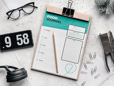Daily Food Journal Template Freebie design food diary food journal free freebie pdf print ready template