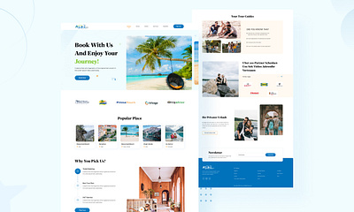 Travel Landing Page branding landing page tour landing page travel web uiux web design