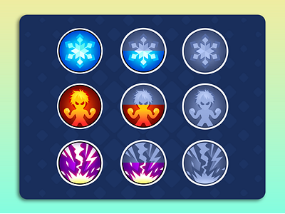 Skill/Booster UI Icon game art game ui icon hyper casual ui hypercasualui ui ui icon uiux