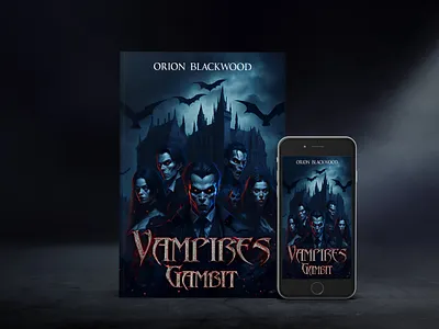 Vampire's Gambit amazon kdp book cover book cover artist book cover design book cover designer book cover for sale book design books design ebook epic bookcovers graphic design hardcover horror book cover kindle book cover mystery book cover paperback thriller book cover vampire book cover vampires gambit