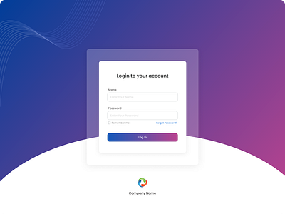 Web Login page dribbble figma loginpage product ui ui design ux ux design web webloginpage