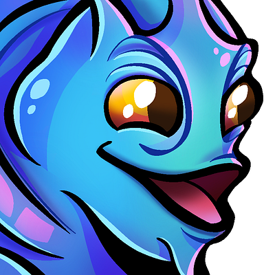 Puck. Pog. Emoji art design digital art dota graphic design illustration puck twitch