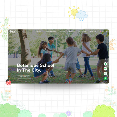 Education Website - Childlike & Natural atmosphere ui