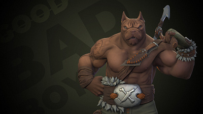 Dangerous Bully Dog - Stylized Character 3d animation character dog fantasy sculpting stylized