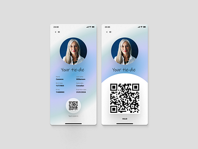 Electronic ID Card - Day 37 DailyUIChallenge challenge dailyui dailyuichallenge ui