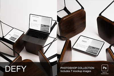 DEFY Device Mockups Collection blank computer desktop device display front isolated laptop mobile mockup notebook pc phone screen smartphone tablet technology template website
