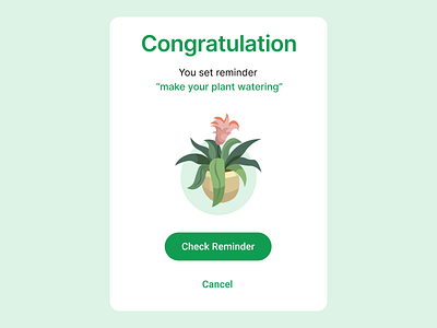 Plant care app (Pop-up Overlay) accessible branding clean ui clear design designers developers graphic design illustration logo modern ui motion graphics pop up pop up overlay typography ui ui designer uiux ux designer