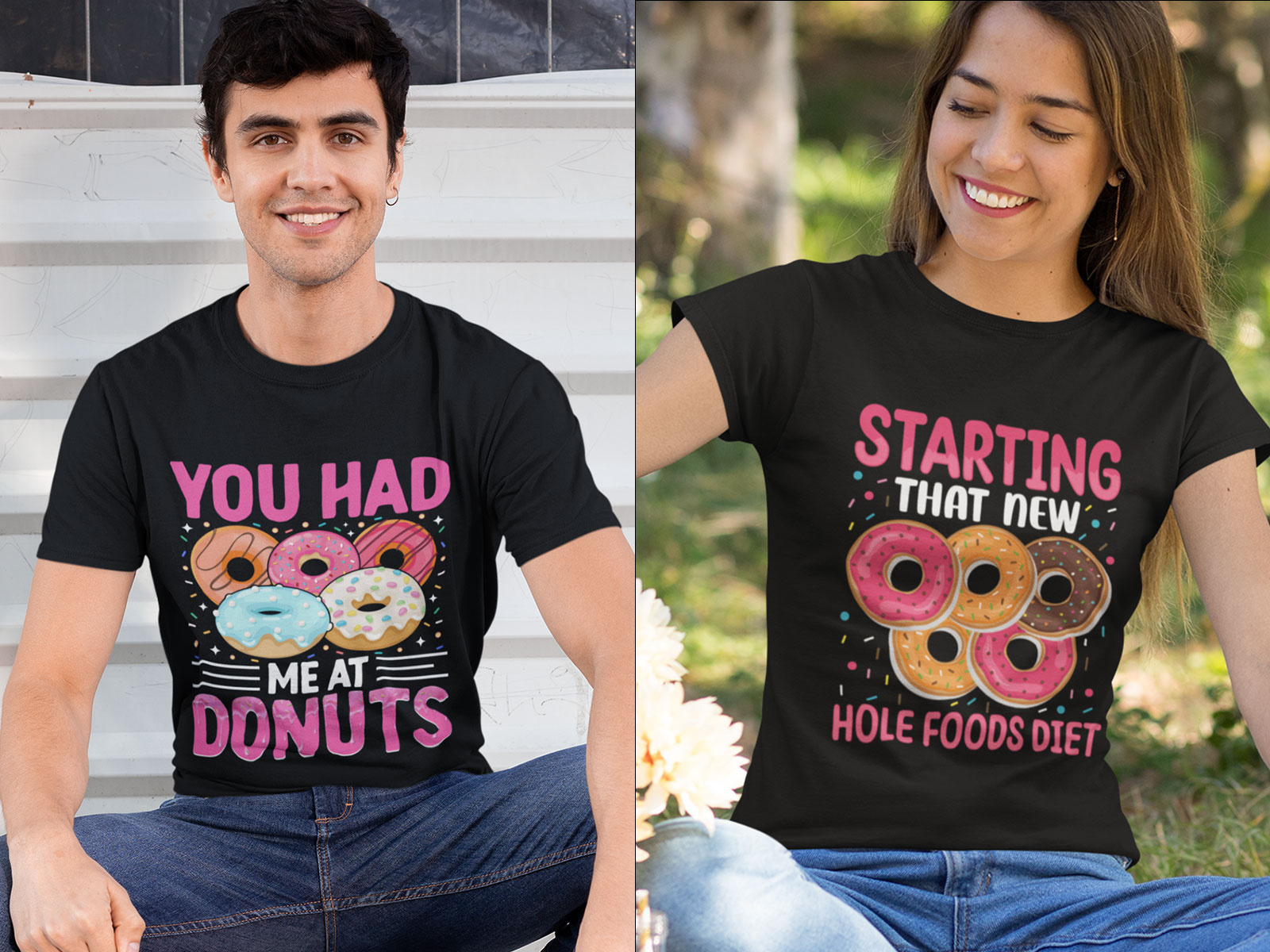 Donut T-Shirt Design, Bulk T-Shirt Design. by Akhi Moni on Dribbble