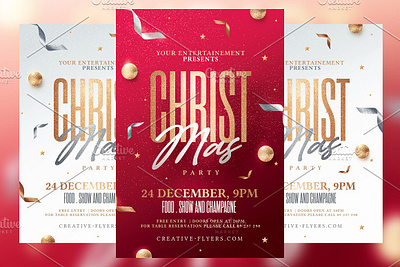 Christmas Invitation Templates backgrounds birthday champagne christmas flyer christmas invitation christmas night christmas party christmas template december holiday invitation merry christmas new year snow xmas