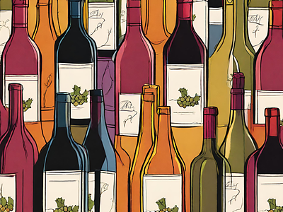 Wine graphic design illustration vector