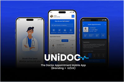 Doctor Appointment App ✦ UI/UX Design appointment app creative doctor appointment identity logo ui