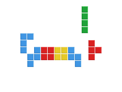 Google Doodle Tetris Anniversary (2014) doodle google graphic illustration tetris vector video game