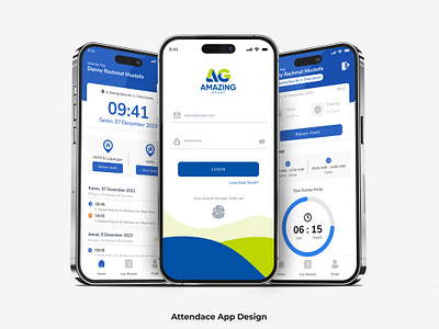 Attendace App Design app app design branding design graphic design ui uiux ux