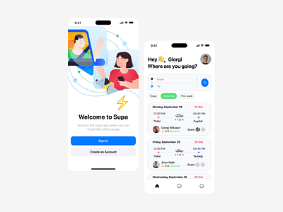 Carpooling app app carpooling design drive figma hichking illustration logo passenger photo travel ui uiux ux uxui