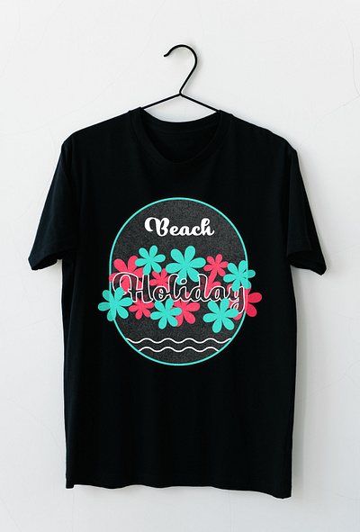 Beach Holiday T-Shirt beach design graphic design holiday illustration logo t shirt