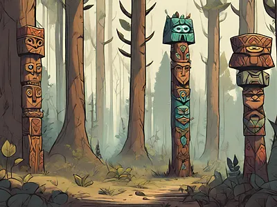 Totems design illustration vector