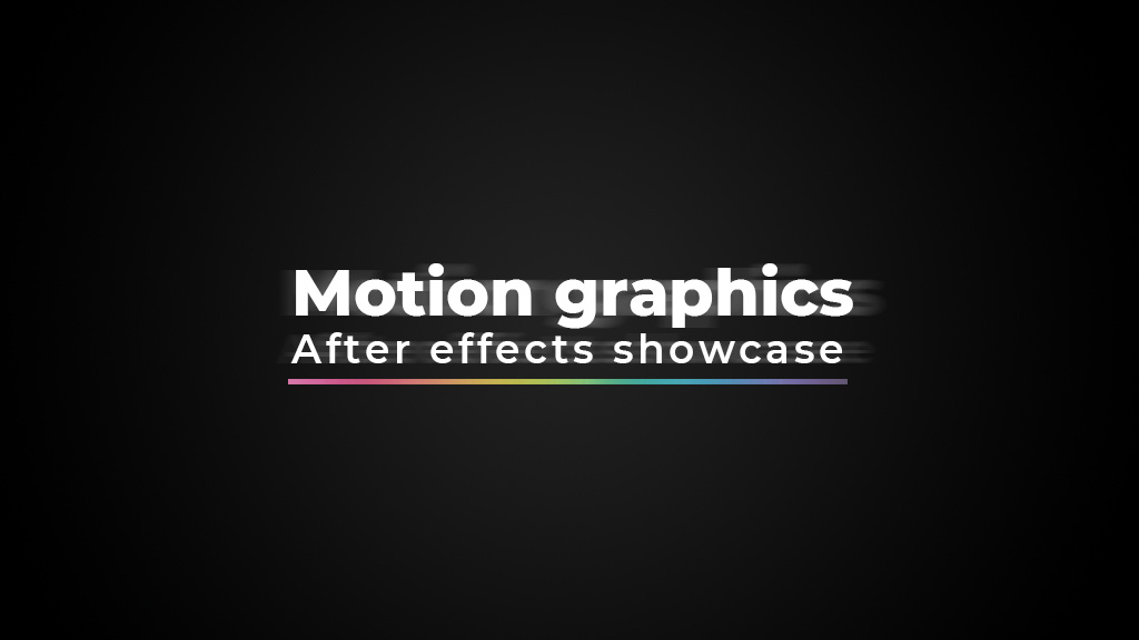 Motion graphics collection after effects motion graphics
