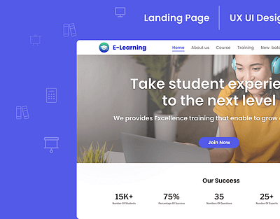 E-Learning app app design uiux