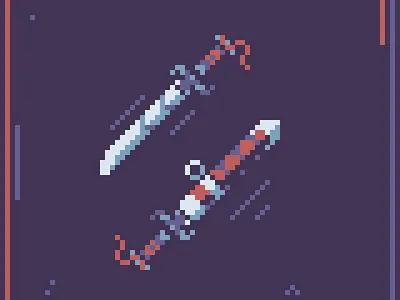 A small dagger! 🔪 16bit 8bit dagger design dnd fantasy fantasyart fantasyweapon gameart illustration medieval minimalistart minimalistic pixel art pixelart retroart sword swordart weapon weaponart