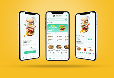 Food delivery app ui | App UI/UX design in Figma app app desigh app ui case study dashboard design graphic design ui ui ux desigh wab website desigh