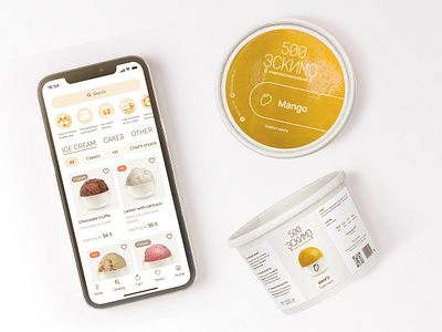 Ice creamery online store branding cakes catalog checkout cooking ice cream ice creamery interfaces landing page logotype design mobile app online store packaging design product design shopping cart stories uiux user interface uxui visual identity