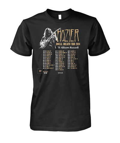 Hozier Unreal Unearth Tour 2024 Shirt hozier tour 2024 long sleeve shirts tshirt unreal unearth tour