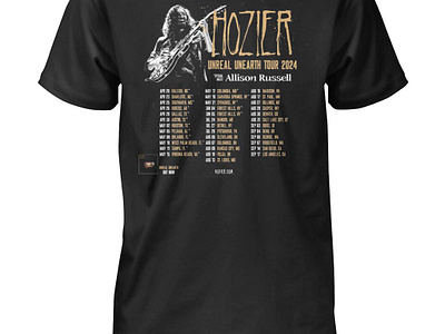 Hozier Unreal Unearth Tour 2024 Shirt hozier tour 2024 long sleeve shirts tshirt unreal unearth tour