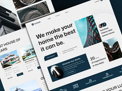 Real Estate Website Design agency architecture design graphic design home decor home design landing page design real estate landing page real estate website uiux webpage design website design