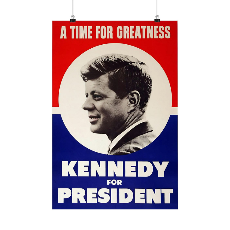 John F. kennedy for president poster 2024 by lovelytee on Dribbble