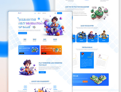 Gaming landing page uiux design branding colorful design dashboard design figma figma design figma uiux design game design game uiux game website gaming website design graphic design illustration landing page design trendy design trendy uiux design ui uiux uiux design user experience user interface