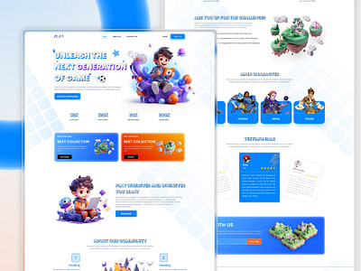 Gaming landing page uiux design branding colorful design dashboard design figma figma design figma uiux design game design game uiux game website gaming website design graphic design illustration landing page design trendy design trendy uiux design ui uiux uiux design user experience user interface