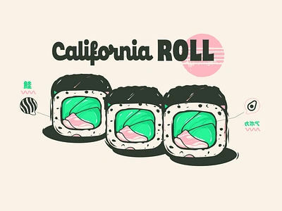 California Roll 🍣 anime girl california roll japanese culture japanese foodie enthusiast manga books nigiri maki perfect design seafood sushi cook sushi ingredients sushi lover sushi making kit sushi roller traditional japanese food unique sense watching anime series