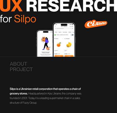 UX Research for Silpo brainstorming business model canvas competitor research customer journey map define design design process design system empathize heuristic analysis how might we ideas deliverables mobile app persona prototyping ui user persona ux ux case velue proposition