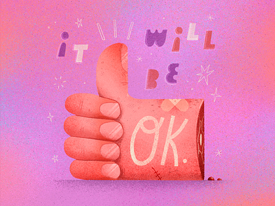 It Will Be OK composition drawing hand illustration lettering ok phrase quote text type type design typography
