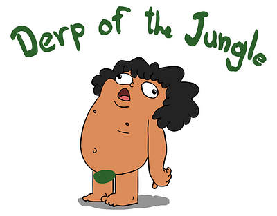 Derp of the Jungle character design digital art illustration jungle book