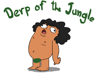 Derp of the Jungle character design digital art illustration jungle book