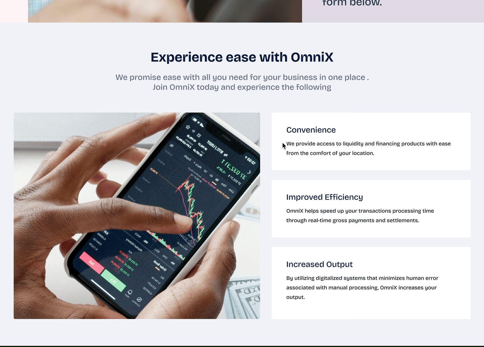 Landing page interactions 001 design graphic design interaction typography ui ux website