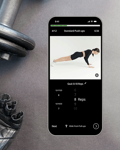 DailyUI #041 dailyui design ui workout