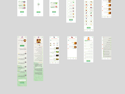 Yakhchal App project hi-fi mobile version application cookingapp designe hi fi high fidelity mobile mobileapp mobileversion ui ux uxdesigne webapplication