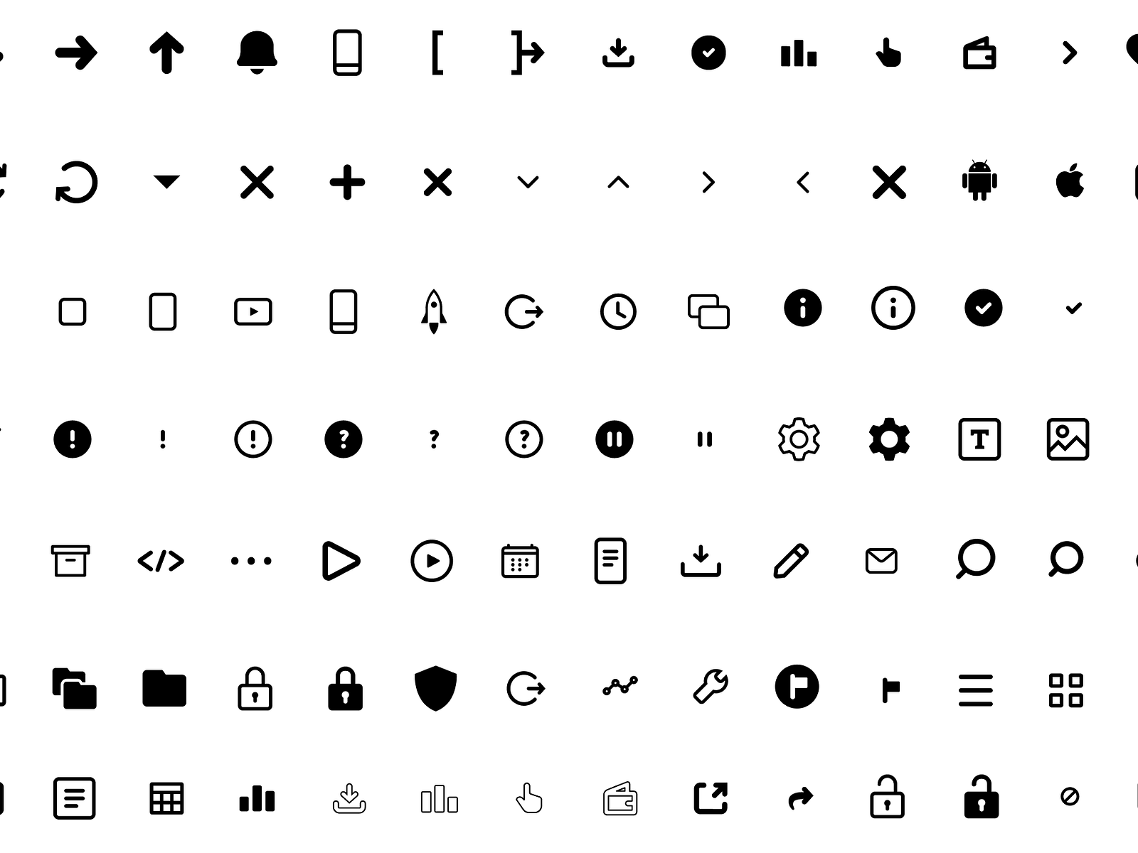 Mobile Ad Tech Company Design System - custom icon font by Deborah-ufw ...