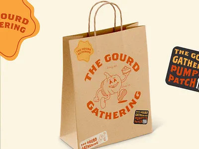 The Gourd Gathering: Brand Design bag brand character brand design brand mascot branding colour design graphic design illustration logo logo inspiration mascot design packaging pumpkin patch pumpkins shopping bag sticker design tote bag