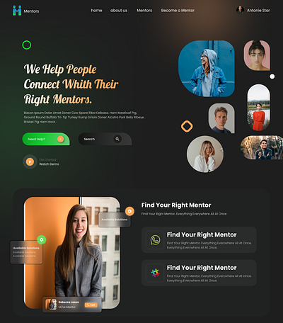 mentors ui uiux web webdesign