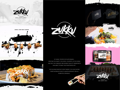 Design Logo for Zukku bowl brand canvas design food graphic design icon illustration logo minimal restaurant simple sushi vector